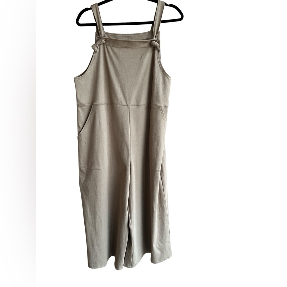Women with Control Beige Jumpsuit